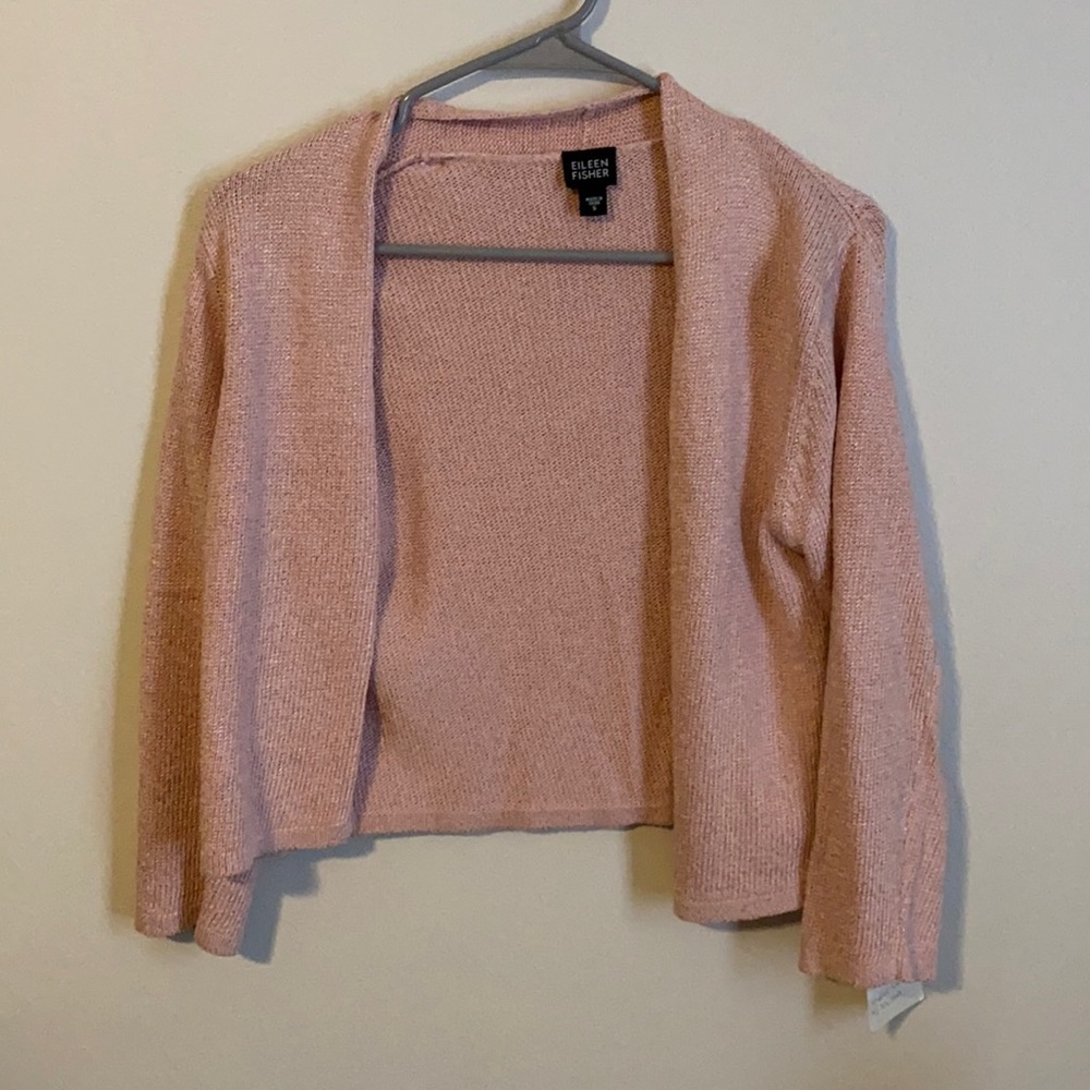 Eileen Fisher Knit Pink Cardigan